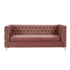 ACME 55505 Rhett Sectional Sofa, Dusty Pink Velvet