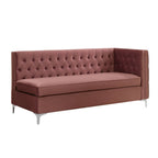 ACME 55505 Rhett Sectional Sofa, Dusty Pink Velvet