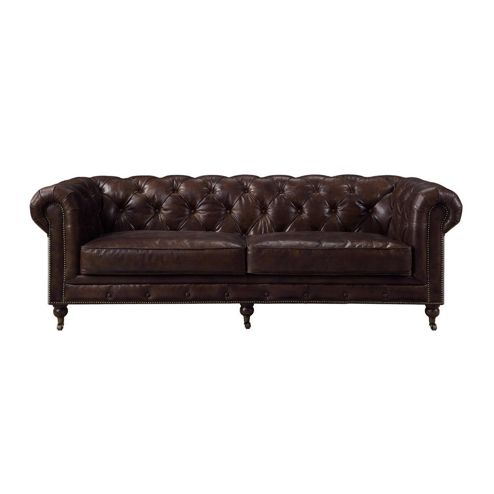 ACME 56590 Aberdeen Sofa, Vintage Brown Top Grain Leather