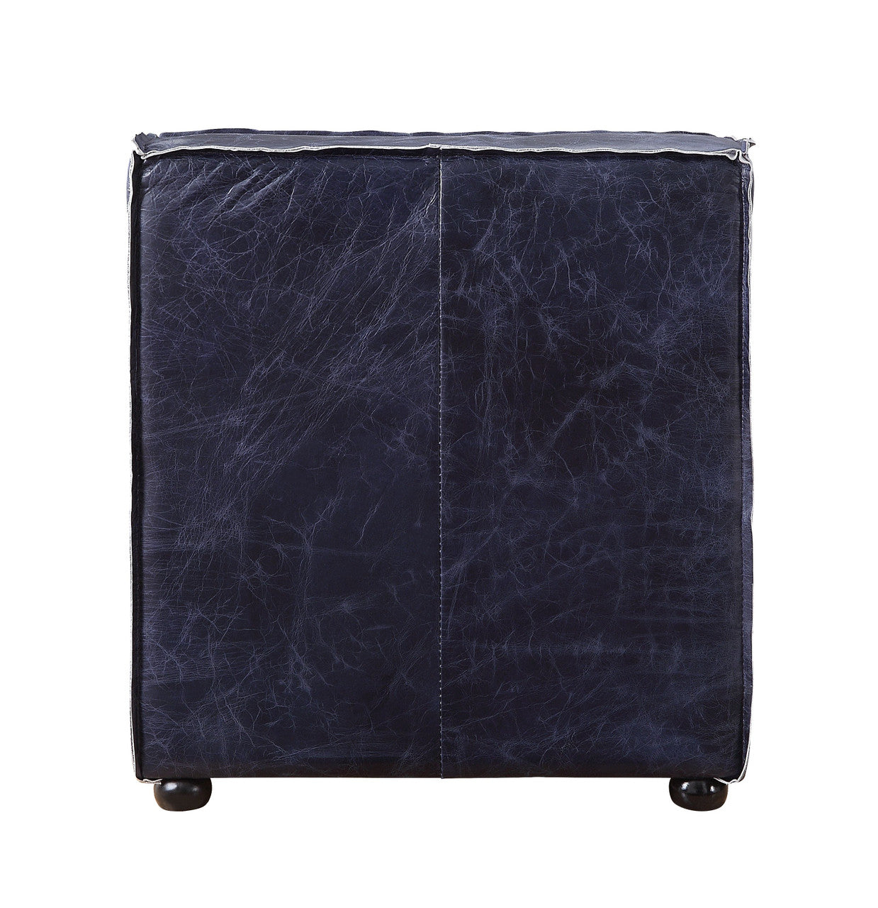 ACME 56595 Birdie Modular - Armless Chair, Vintage Blue Top Grain Leather