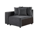 ACME 56870 Silvester Modular Armrest, Gray Fabric