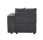 ACME 56872 Silvester Modular Right Facing Chair with 2 Pillows, Gray Fabric