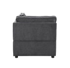 ACME 56874 Silvester Modular Wedge with Pillow, Gray Fabric
