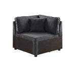 ACME 56874 Silvester Modular Wedge with Pillow, Gray Fabric