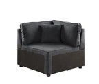 ACME 56874 Silvester Modular Wedge with Pillow, Gray Fabric