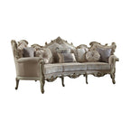 ACME 56880 Picardy Sofa with 8 Pillows, Fabric & Antique Pearl