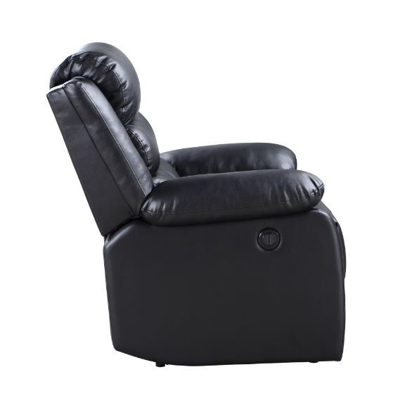 ACME 56910 Eilbra Power Recliner, Black PU