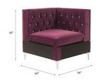 ACME 57334 Jaszira Modular - Wedge, Burgundy Velvet
