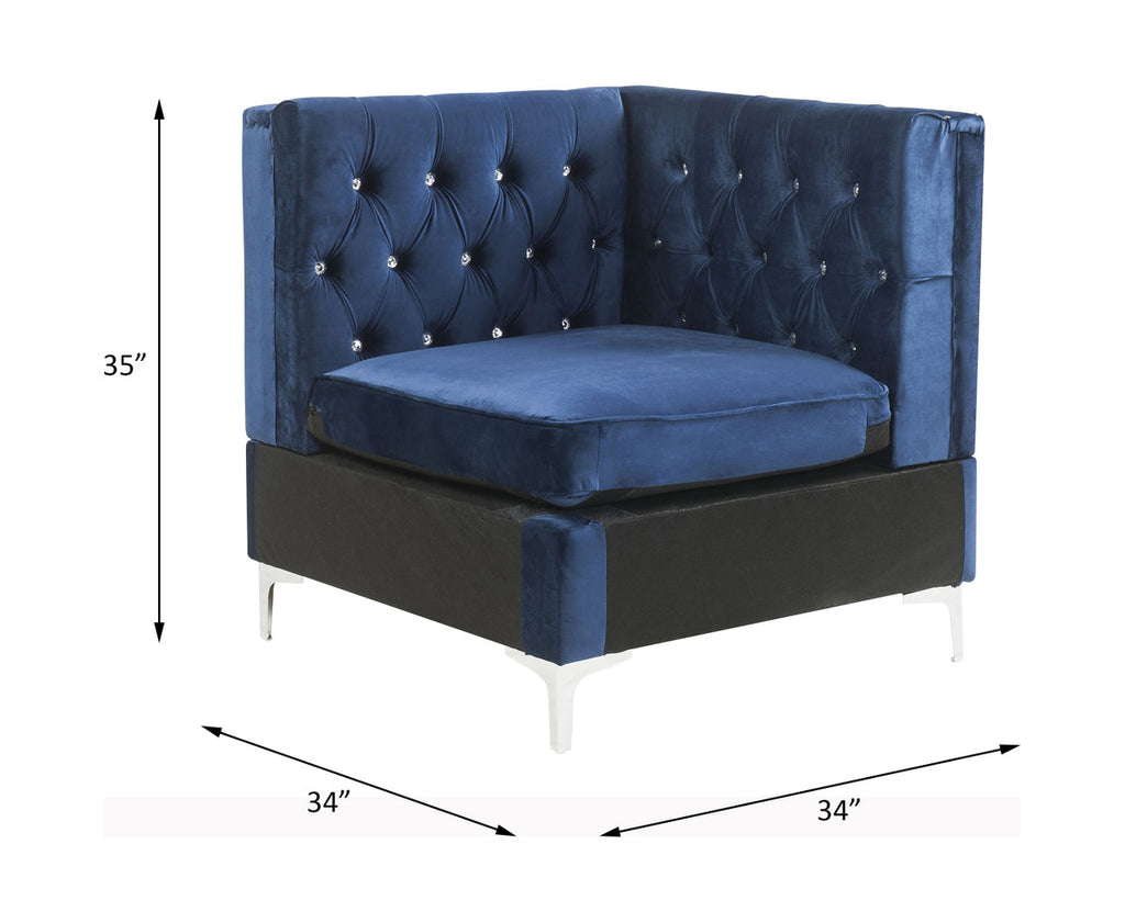 ACME 57344 Jaszira Modular - Wedge, Blue Velvet