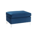 ACME 57345 Jaszira Ottoman, Blue Velvet