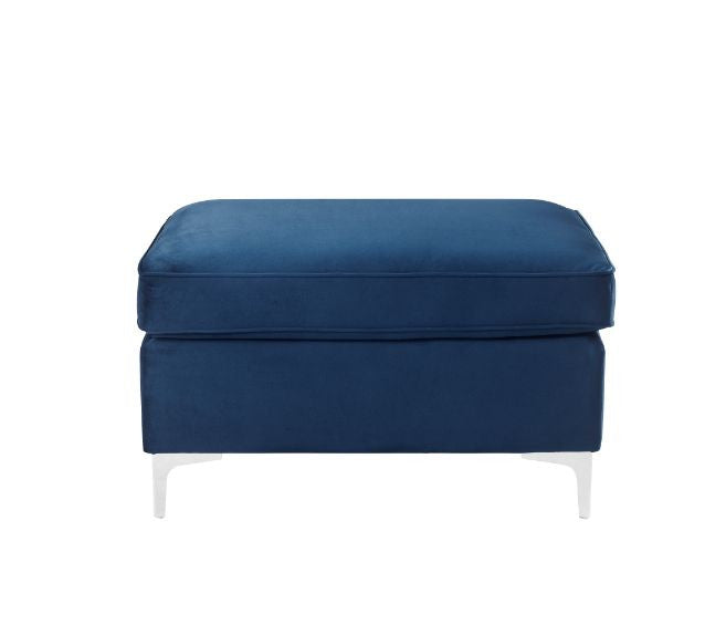 ACME 57345 Jaszira Ottoman, Blue Velvet