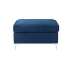 ACME 57345 Jaszira Ottoman, Blue Velvet