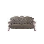 ACME 58175 Dresden Sofa with 5 Pillows, Vintage Bone White & PU