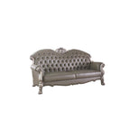 ACME 58175 Dresden Sofa with 5 Pillows, Vintage Bone White & PU
