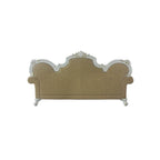 ACME 58210 Picardy Sofa with 5 Pillows, Antique Pearl & Butterscotch PU