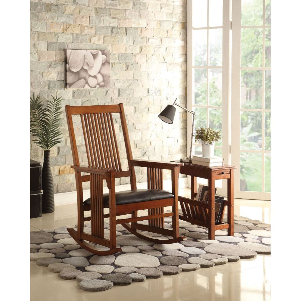ACME 59214 Kloris Rocking Chair, Tobacco