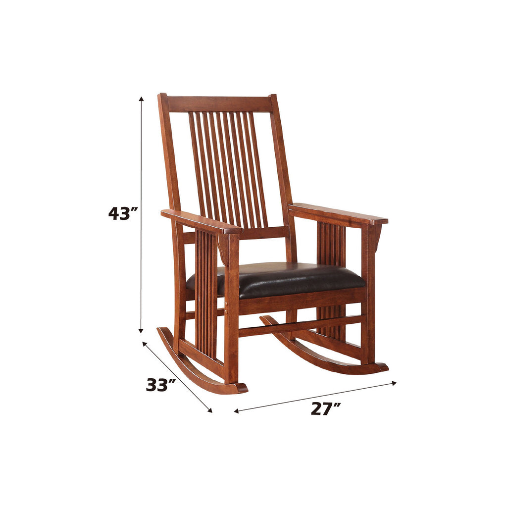 ACME 59214 Kloris Rocking Chair, Tobacco