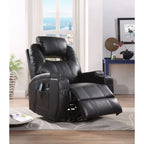 ACME 59277 Waterlily Rocker Recliner with Swivel (Motion), Black PU  2