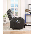 ACME 59277 Waterlily Rocker Recliner with Swivel (Motion), Black PU  4