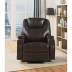 ACME 59278 Waterlily Rocker Recliner with Swivel (Motion), Brown PU  2