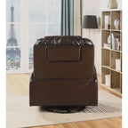 ACME 59278 Waterlily Rocker Recliner with Swivel (Motion), Brown PU  4