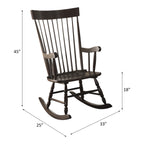 ACME 59297 Arlo Rocking Chair, Black
