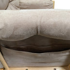 ACME 59332 Rehan 2 Piece Pack Glider Chair & Ottoman, Taupe Microfiber & Natural Oak
