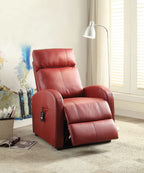 ACME 59406 Ricardo Recliner with Power Lift, Red PU