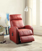 ACME 59406 Ricardo Recliner with Power Lift, Red PU