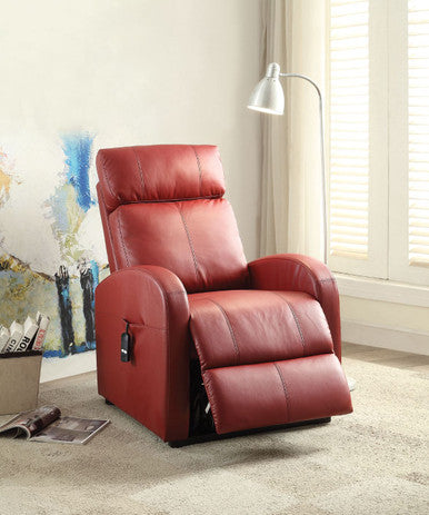 ACME 59406 Ricardo Recliner with Power Lift, Red PU