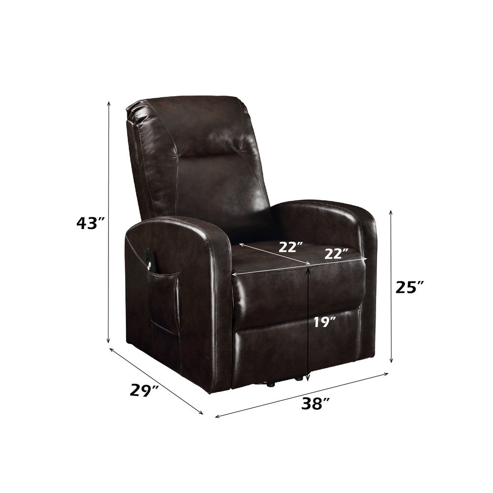 ACME 59458 Kasia Lift Recliner, Espresso PU