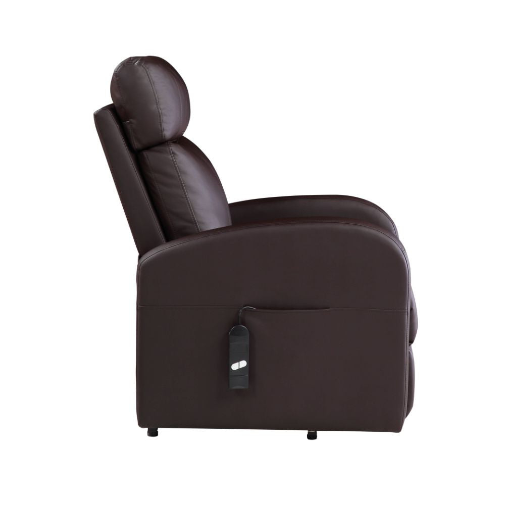 ACME 59498 Ricardo Recliner with Power Lift, Brown PU