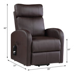 ACME 59498 Ricardo Recliner with Power Lift, Brown PU