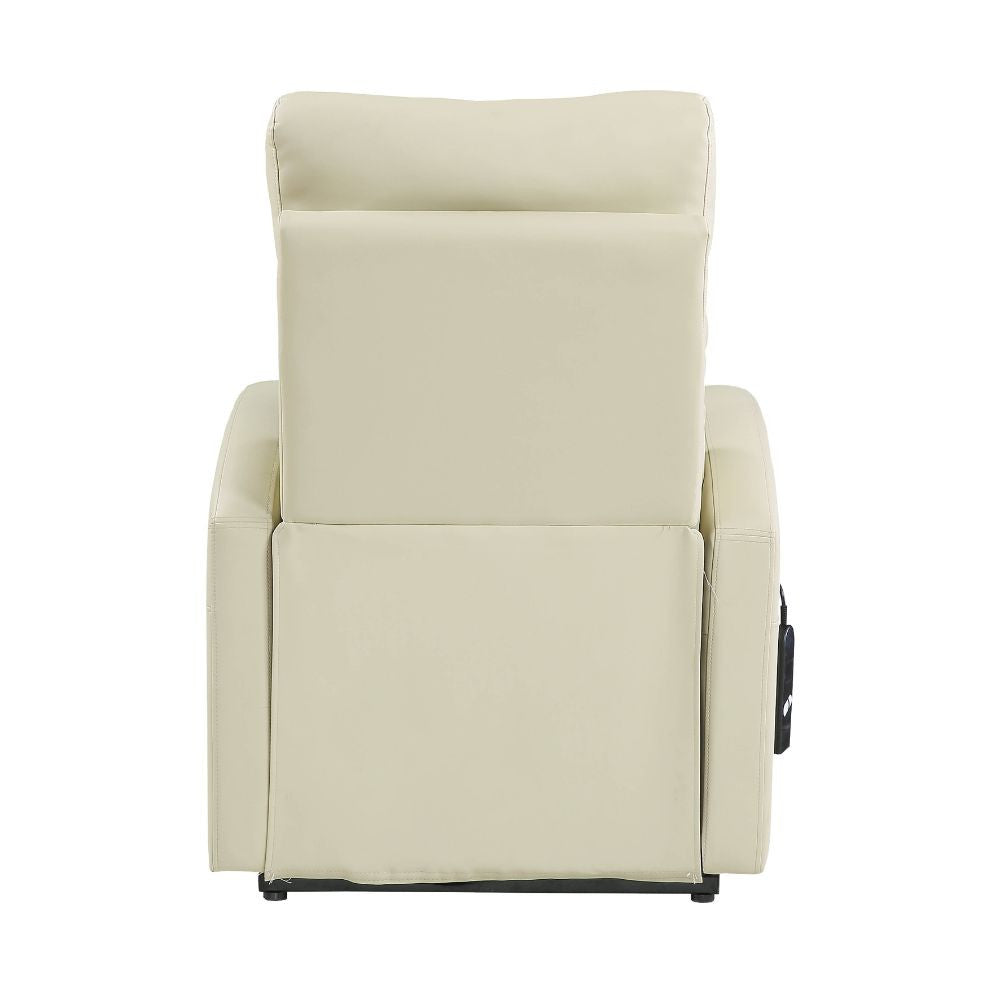 ACME 59499 Ricardo Recliner with Power Lift, Beige PU