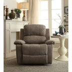 ACME 59528 Bina Recliner, Gray Polished Microfiber