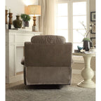 ACME 59528 Bina Recliner, Gray Polished Microfiber
