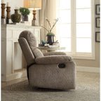 ACME 59528 Bina Recliner, Gray Polished Microfiber