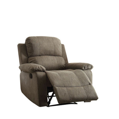 ACME 59528 Bina Recliner, Gray Polished Microfiber