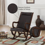 ACME 59535 Triton Rocking Chair, Espresso PU & Walnut  2
