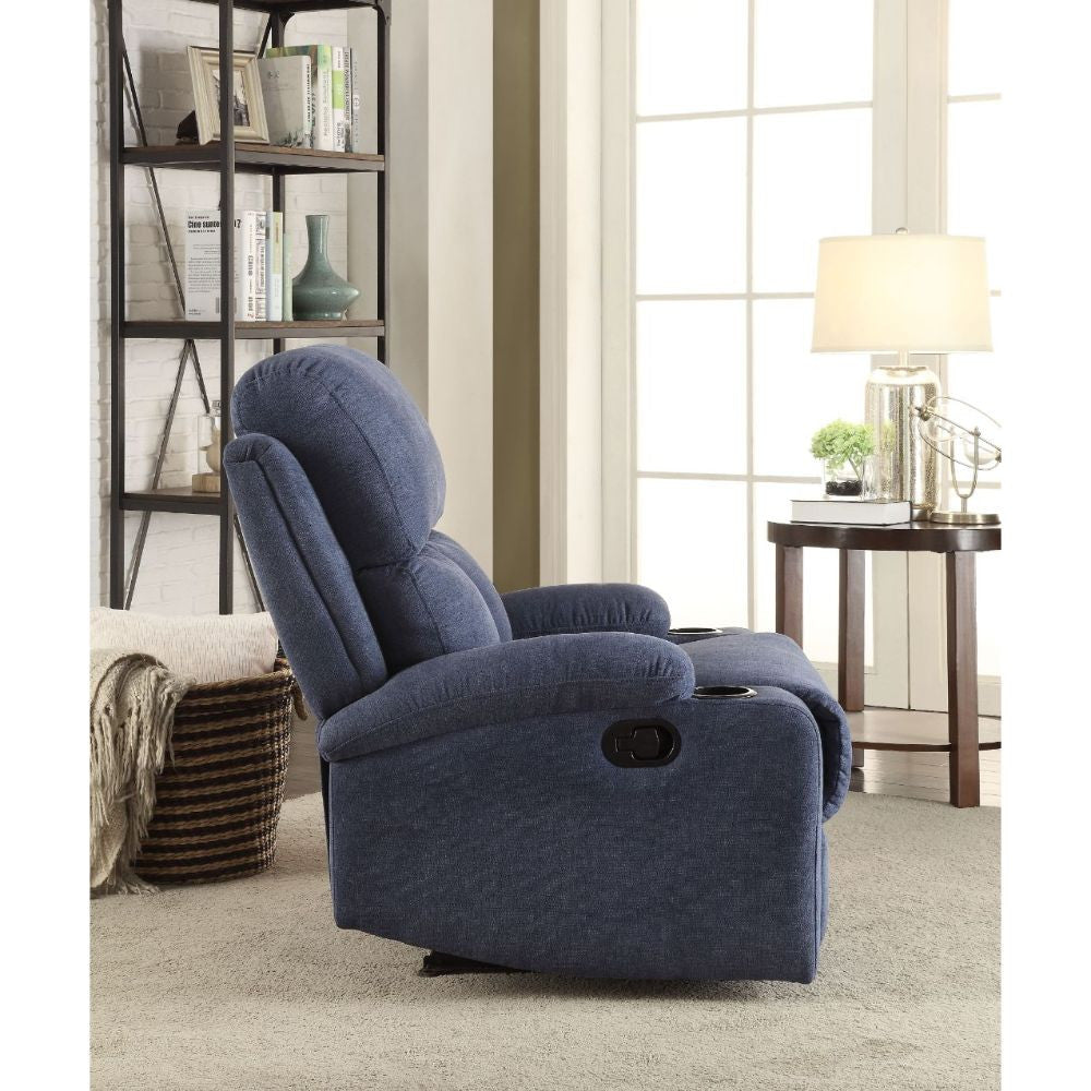 ACME 59545 Rosia Recliner, Blue Velvet