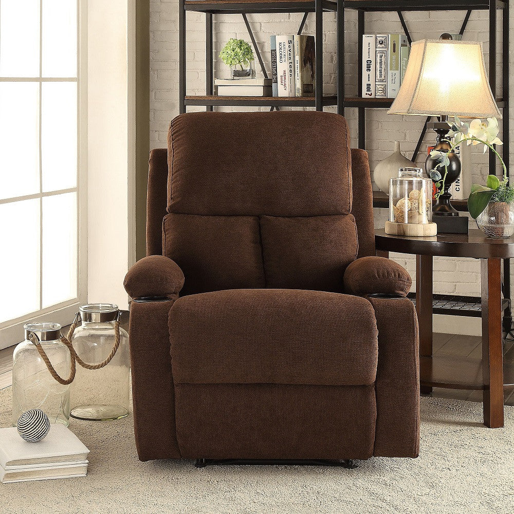 ACME 59547 Rosia Recliner, Chocolate Velvet
