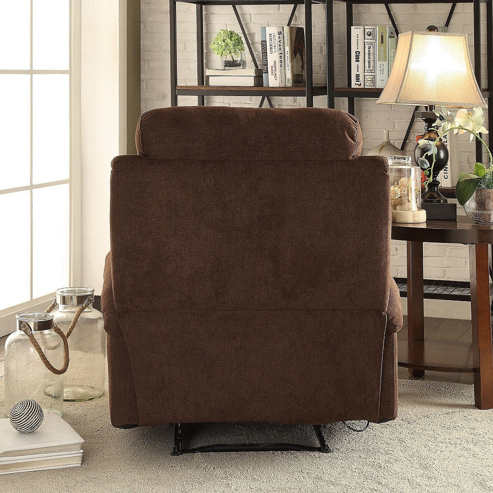 ACME 59547 Rosia Recliner, Chocolate Velvet