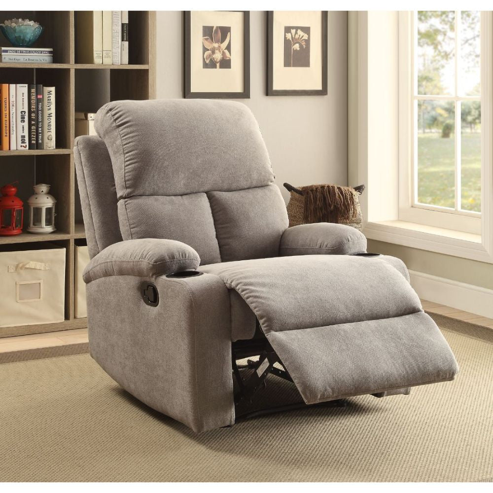 ACME 59549 Rosia Recliner, Gray Velvet