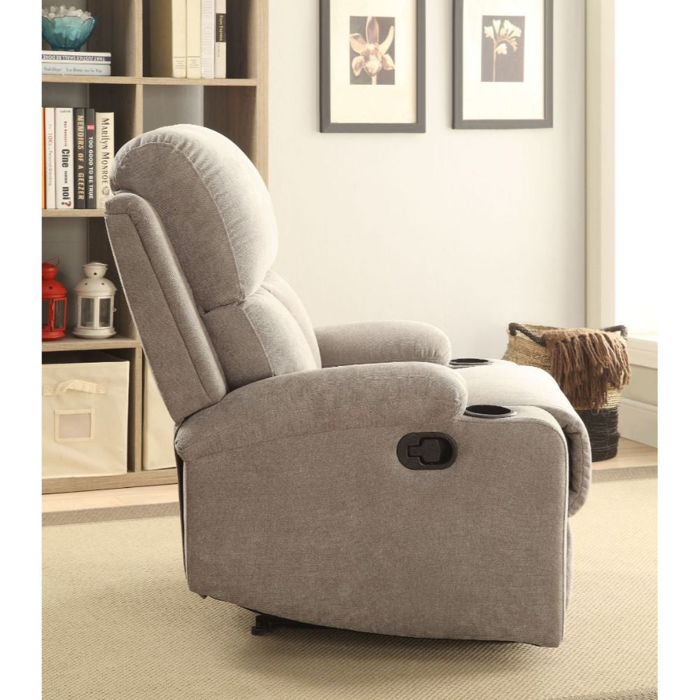 ACME 59549 Rosia Recliner, Gray Velvet