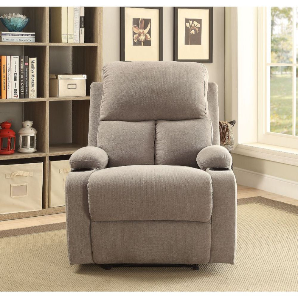 ACME 59549 Rosia Recliner, Gray Velvet