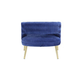 ACME 59675 Aistil Accent Chair, Blue Velvet & Gold Finish