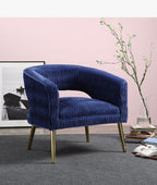 ACME 59675 Aistil Accent Chair, Blue Velvet & Gold Finish