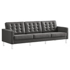 Modway EEI-3385 Loft Tufted Vegan Leather Sofa