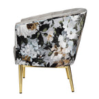 ACME 59816 Colla Accent Chair, Black Velvet & Gold