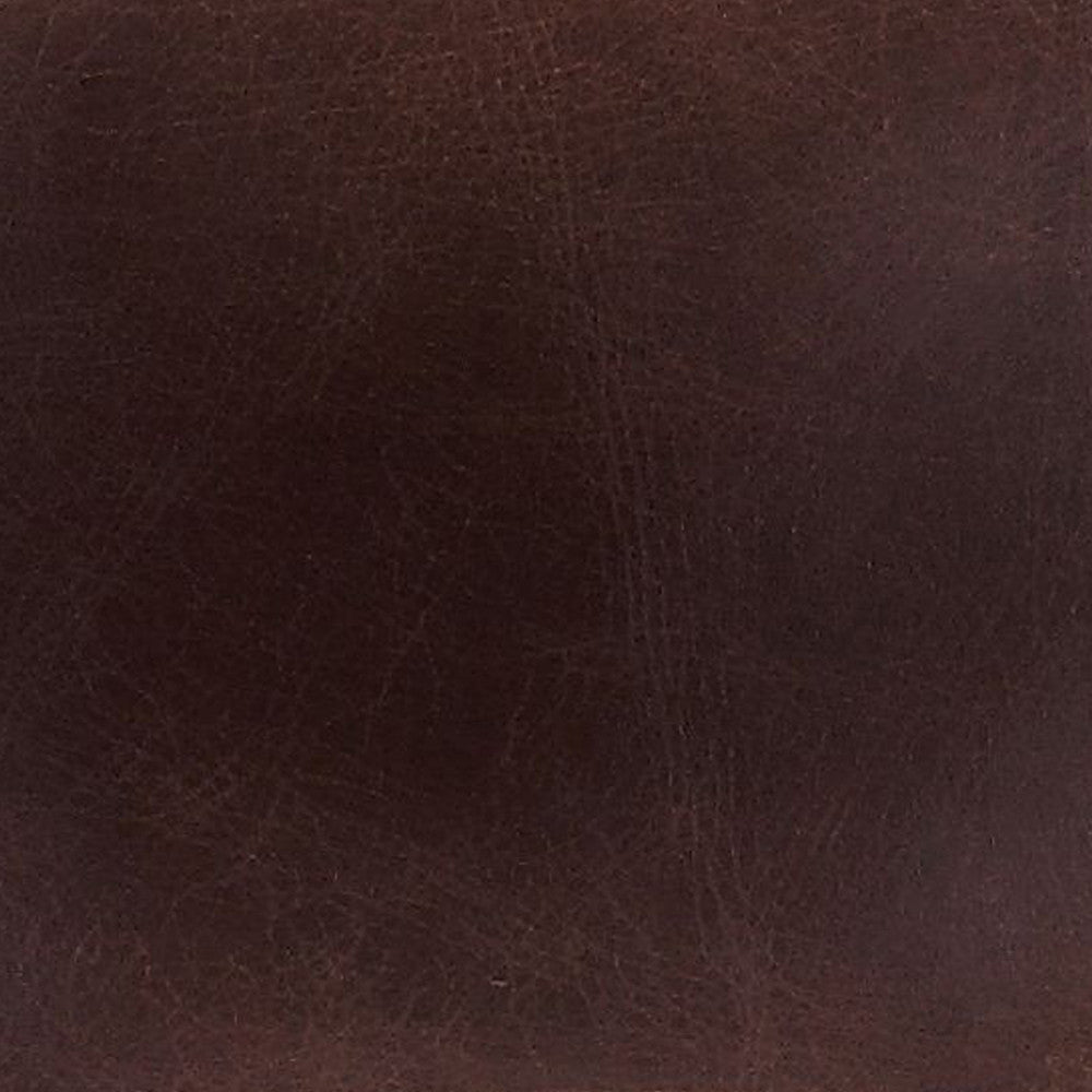 ACME 59836 Brancaster Ottoman, Retro Brown Top Grain Leather & Aluminum